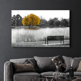 Wallity Pintura Decorativa de Vidrio Templado Multicolor 70 x 110 cm